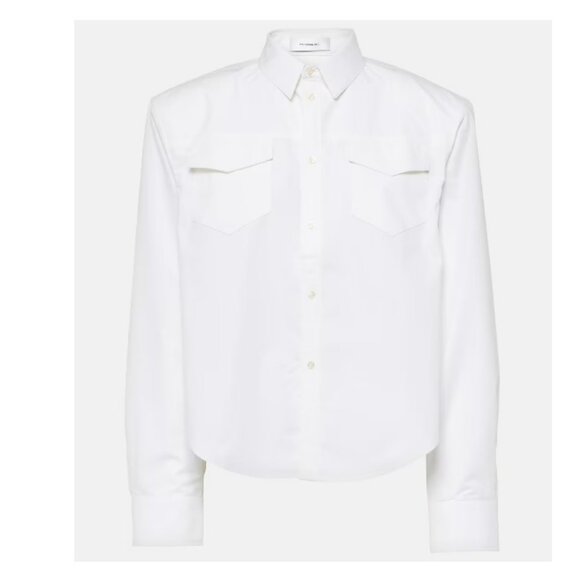 WARDROBE.NYC Shoulder Pad Shirt Sz L $600 - Picture 4 of 9